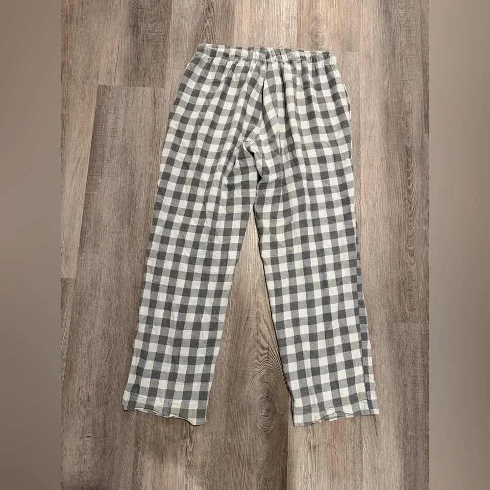 Banana Republic Men's Gray Plaid Flannel Pajama Pants